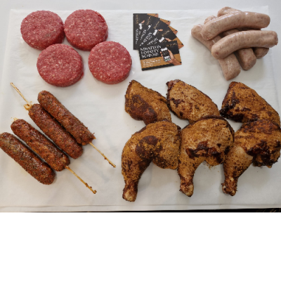 Stratton's BBQ Box - ONLY £29.99 - CLICK THE ADD BUTTON TO CHOOSE YOUR 4 OPTIONS