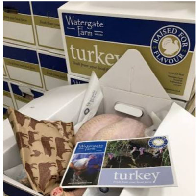 4- 4.99 kg Bronze Free Range Watergate Farm Local Turkey ( serves 8- 10 Guests)