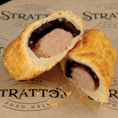 Strattons Black Pudding Sausage Roll